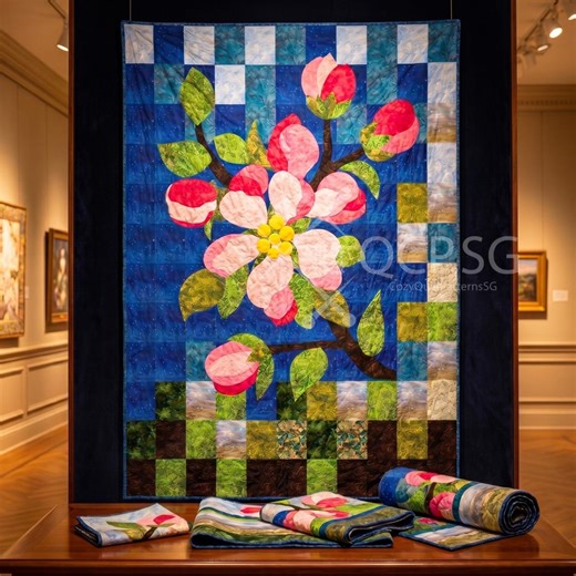 Magnolia Blossom Applique Quilt Pattern PDF - Etsy