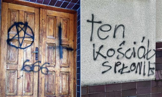 Satanistyczne znaki i groźby w Poznaniu. „Ten kościół spłonie”. Wierni przerażeni