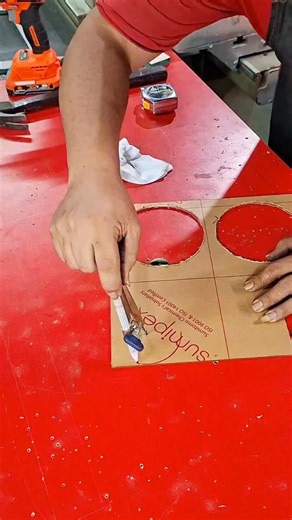 เทคนิคตัดแผ่นอะคริลิควงกลม #furniture #woodworking #Diy | เฉิน บุษบงก์ คนทำเฟอร์