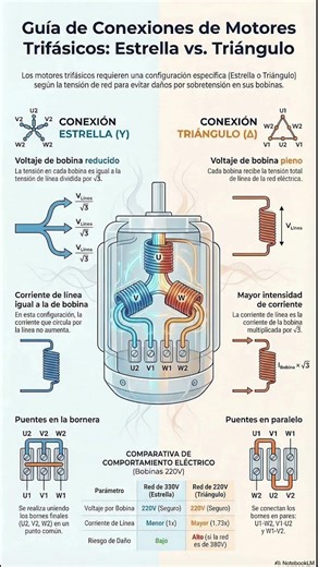 ⚡ Estrella vs Triángulo: La Diferencia que Puede Quemar un Motor #motoreselectricos #electricid