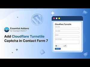 How to Add Cloudflare Turnstile Captcha in Contact Form 7
