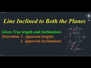 Line Inclined to both the Planes #1 #AutoCAD #EngineeringDrawing #Orthographic #Projection