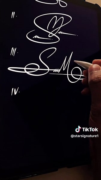 Cool Signature Ideas for S M Initials