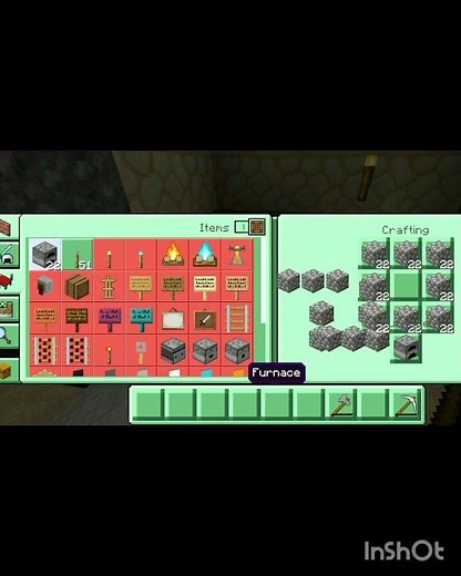 how to craft stone pickaxe 🪓