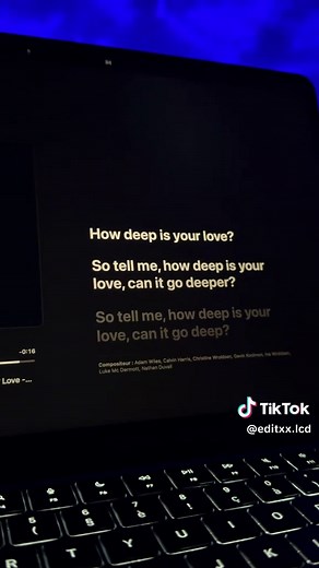 How deep is your love ? - Calvin Harris #lyrics #nostalgia #song #viral #calvinharris