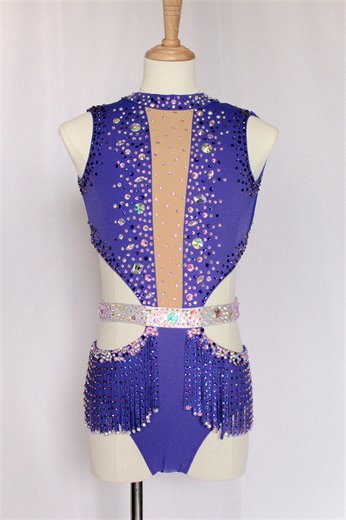 Purple/ Silver Jazz Dance Costume - Etsy