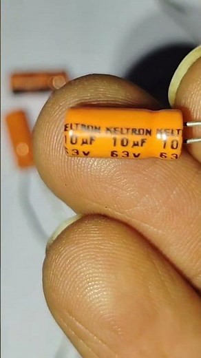 10 Microfarad Electrolytic Capacitor use in Electronics circuit #Short