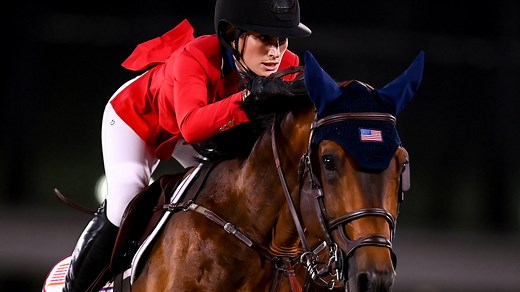 Jessica Springsteen makes Olympic show jumping debut