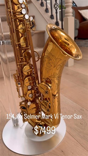 154,xxx Selmer Mark Vi Tenor Saxophone- Original Beauty! Up for sale Is a premium, original Selmer mark vi tenor sax from one of our favorite era’s! The 150xxx’s tend to be very medium balanced with great response and lots of pop to the sound! Not overly dark or spread. Very similar to the early 100xx. Really versatile and great players for all styles. This ones In great shape with 90% of Its original laq. And hasn’t seen the past damage that some of these horns have experienced. The pads are In