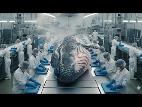 Inside the Giant Whale Fish Processing Factory | Catching to Packaging Process