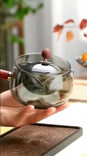 360° Glass Teapot for Tea & Coffee! Large & Heat Resistant #Teapot #HomeBrew #TeaLover