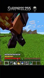 SHARPNESS 255 💀🔥 MINECRAFT PVP 🤬😓 #minecraft #shortvideo #viral #trending