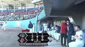 TRIPLE PLAY: In a bizarre sequence of events that involved the baseball hitting an umpire, the PawSox turned a triple play this afternoon against Gwinnett. http://ow.ly/hu6x30jCnTT | Pawtucket Red Sox