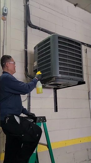 Preparation to clean the split A/C#shorts