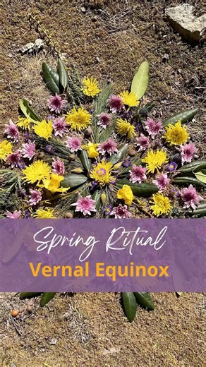 The spring equinox is upon us, and we are excited to share a fun and beautiful way to celebrate it with you by creating this flower mandala. We collected natural elements from our surroundings, which included early spring flowers and foliage to honor the departing winter. Traditions like this are a great way to welcome the changing seasons and remind us that life is continuous. Enjoy this ritual, and tag us if you decide to create a mandala of your own. We would love to see it! #springequinox #s