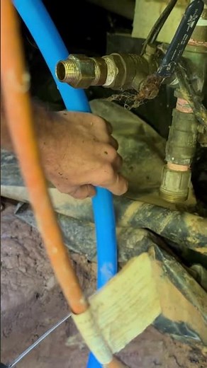 How to install Water Line #plumbing #diy #home