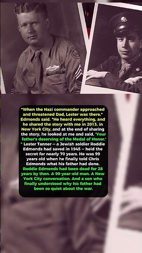 The 68-Year Secret: How a 99-Year-Old Veteran Revealed the Truth About Roddie Edmonds #history #ww2