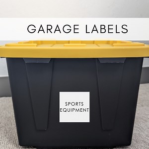 Garage Storage Labels, Organized Labels, Custom Labels, Basement Storage Decals, Holiday Organization, Bin Labels, Waterproof, Holiday - Etsy