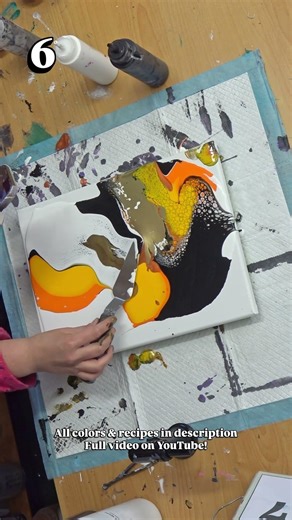 April MYSTERY Color Challenge ✨ Week 1 Day 7 ✨ BASIC Fantasy Swipe FluidArt Tutorial by MarjoleinART