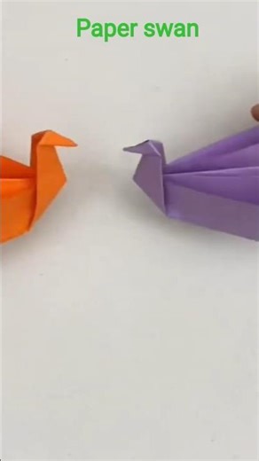 “Easy Paper Swan Craft | Step-by-Step Origami Swan Tutorial ||#papercrafttutorial