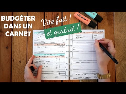 Create your budget in a bullet journal ✨ Free monthly budget!
