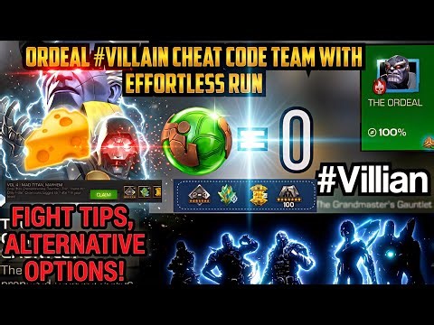 Ordeal #Villan - No Revives Effortless Run🧀🧀| Cheat Code Team| Carinas Challenges - Mad Titan Mayhem