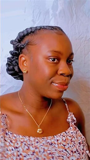 EASY NATURAL LOOKING BRAIDS ON 4B HAIR