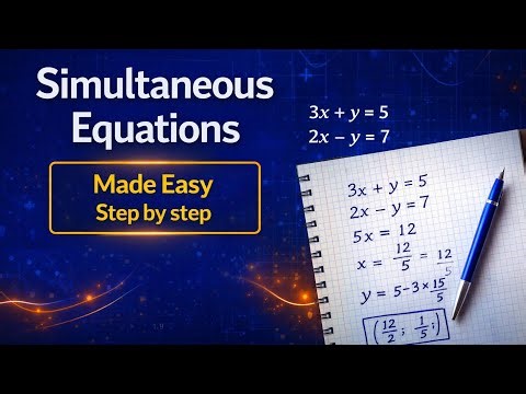 Solve Simultaneous Equations Fast, Step by Step Guide (GCSE Maths)