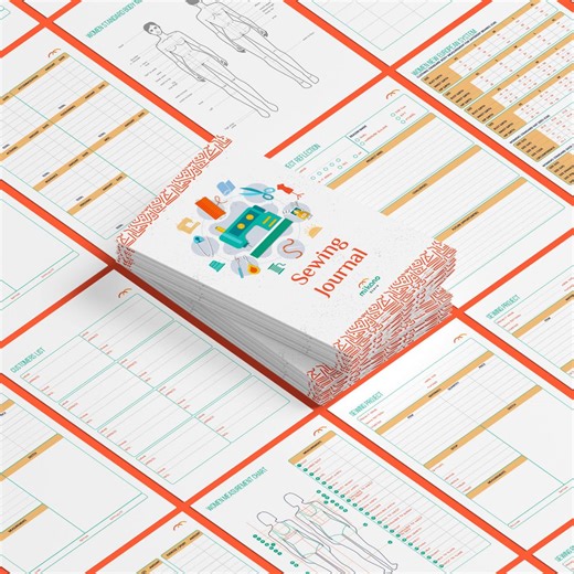 Sewing Project Journal, Fabric Planner, DIY Pattern Tracker (printable) - Etsy UK