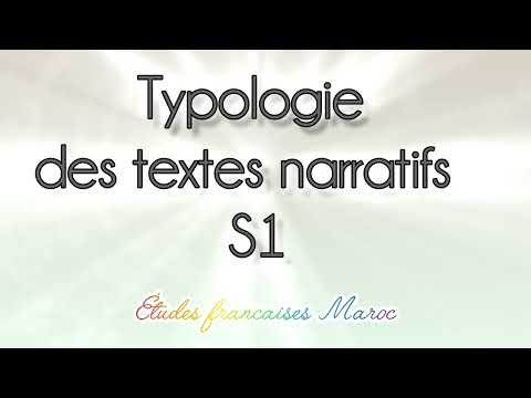 Typology of narrative texts — S1 (the most accurate and detailed on the internet) #S1 #French_stu...