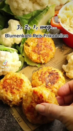 Blumenkohl-Reis-Frikadellen: Leckere vegetarische Snacks