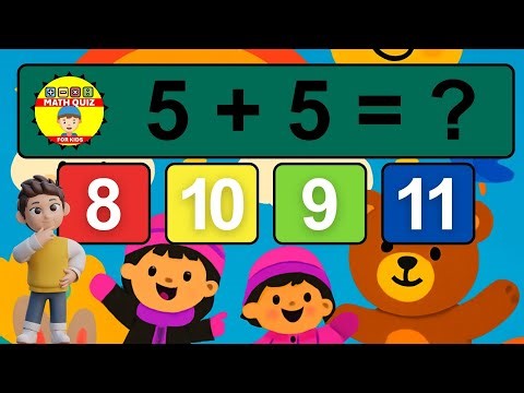 20 Math Quiz for Kids | One Digit Addition Quiz