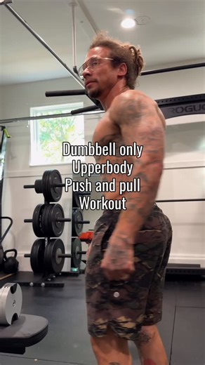 29K views · 182 reactions | Dumbbell only Upper Body Push + Pull...
