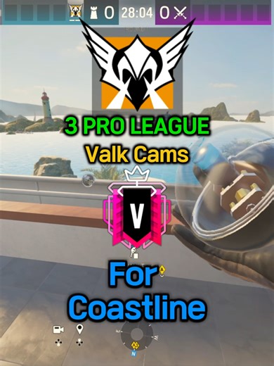 3 PRO LEAGUE Valk Cams For Coastline#proleague #valk #comp #siege #r6 #ranked #champ