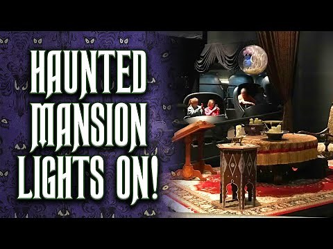 Lights-On Walkthrough of the Haunted Mansion at Walt Disney World