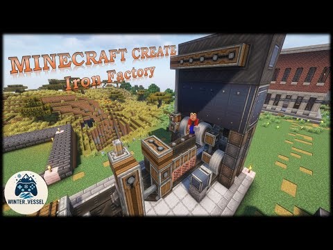 Building an Iron Factory in Minecraft Create