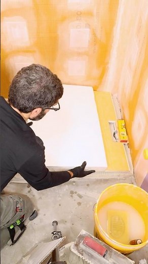 Schluter Shower Tray Installation Tips - #shorts #schlutersystems #sponsored