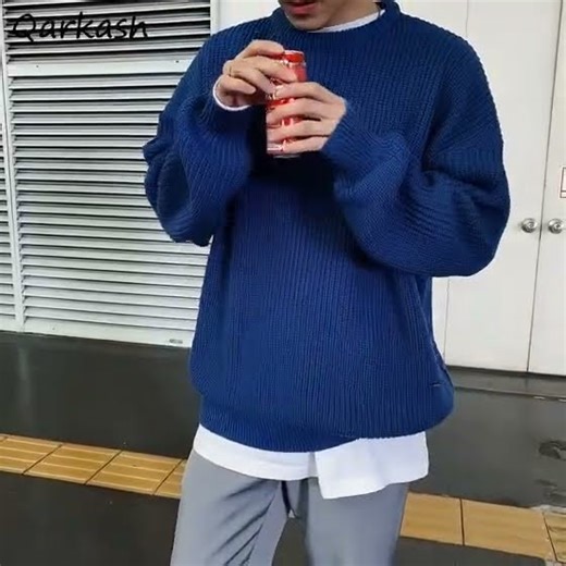 Pullovers Women 14 Colors O-neck Couple All-match Sweaters