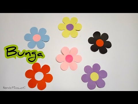 Folding and Cutting Flower Shapes is Very Easy || How to Make Flowers from Paper