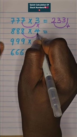 Quick Calculation Of Stack Numbers #maths #mathstricks #tutorial #tutor #quick #learning #newyear