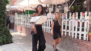 Chanel Iman stuns as she transforms sidewalk into catwalk