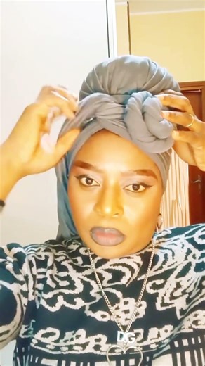 Easy head scarf tutorial #youtubeshorts #headwrapping #headscarf