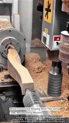 Wood Component Shaping Work Tool Using CNC Woodworking Machine #worktool