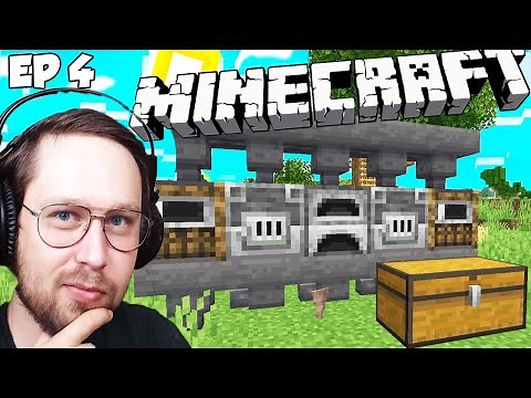Building my first Automatic Furnace in 1.18 on Minecraft Survival Ep 4