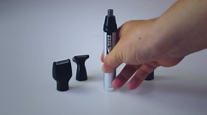 Nose Hair Trimmer, USB Rechargeable Ear and Nose Hair Trimmer for Men Professional Painless Nose Hair Remover, 4 in 1 Mens Grooming Kit with Electric Ear Hair Trimmer(White)