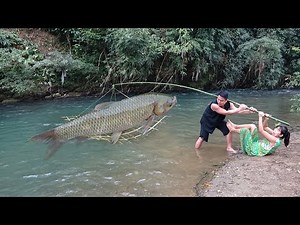 Full video: Solo Bushcraft & Fishing ! Survival In The Forest - LIVING OFF GRID