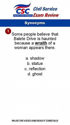 18K views · 371 reactions | Synonyms #9 Civil Service Exam Reviewer...