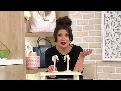 Diamonique x Kathy Levine Curb Appeal Hoop Earrings, Sterling Silver on QVC