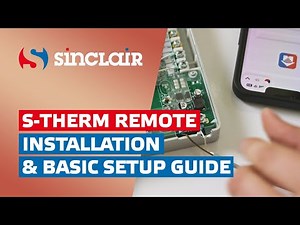 SINCLAIR S-THERM REMOTE: Installation & Basic Setup Guide
