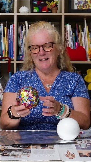 Click ABOVE to make your own disco ball! #diyhomedecor #discoball #crafttutorial